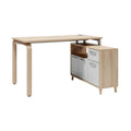Bureau moderne en bois avec rangement intégré