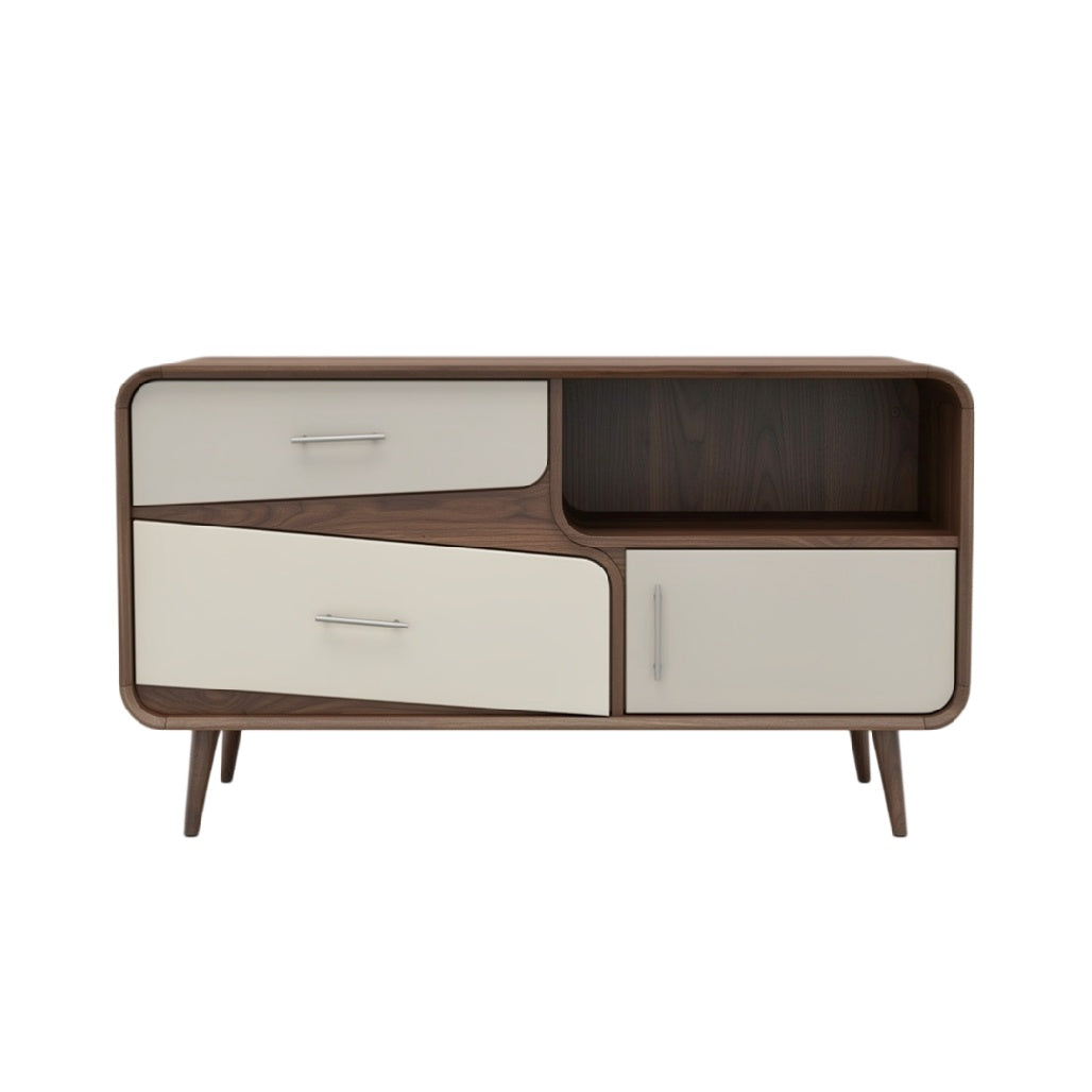 Meuble TV moderne avec rangement intégré en bois