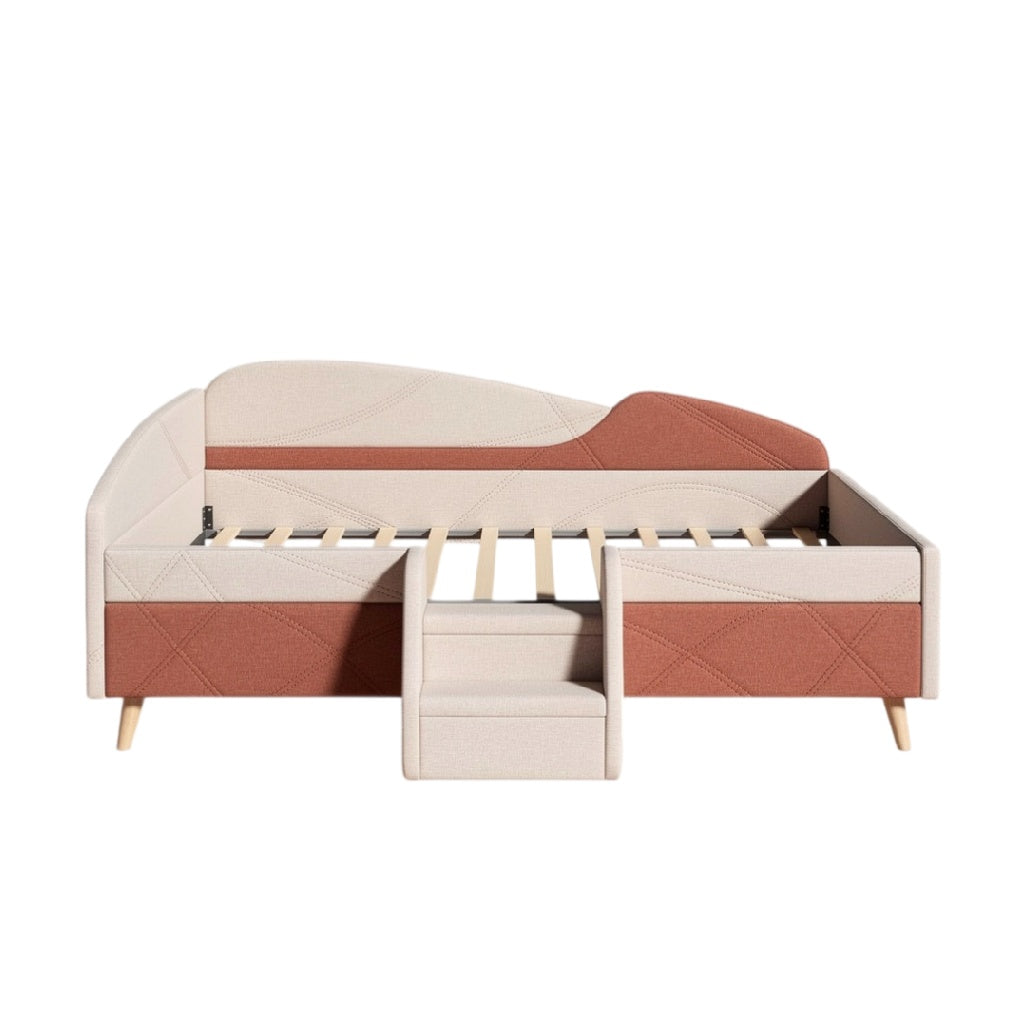 Canapé-lit avec rangement intégré et design moderne