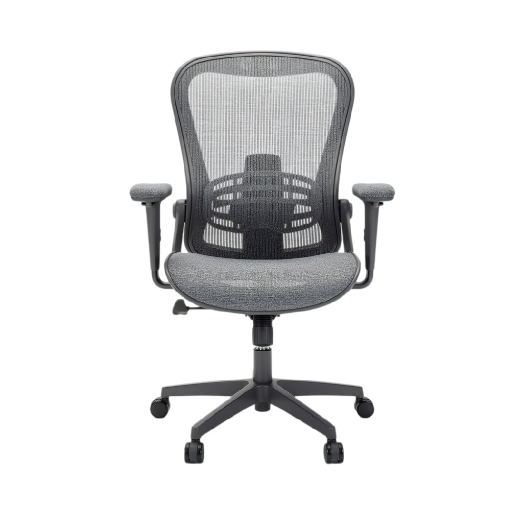 Chaise de bureau ergonomique en mesh avec accoudoirs réglables